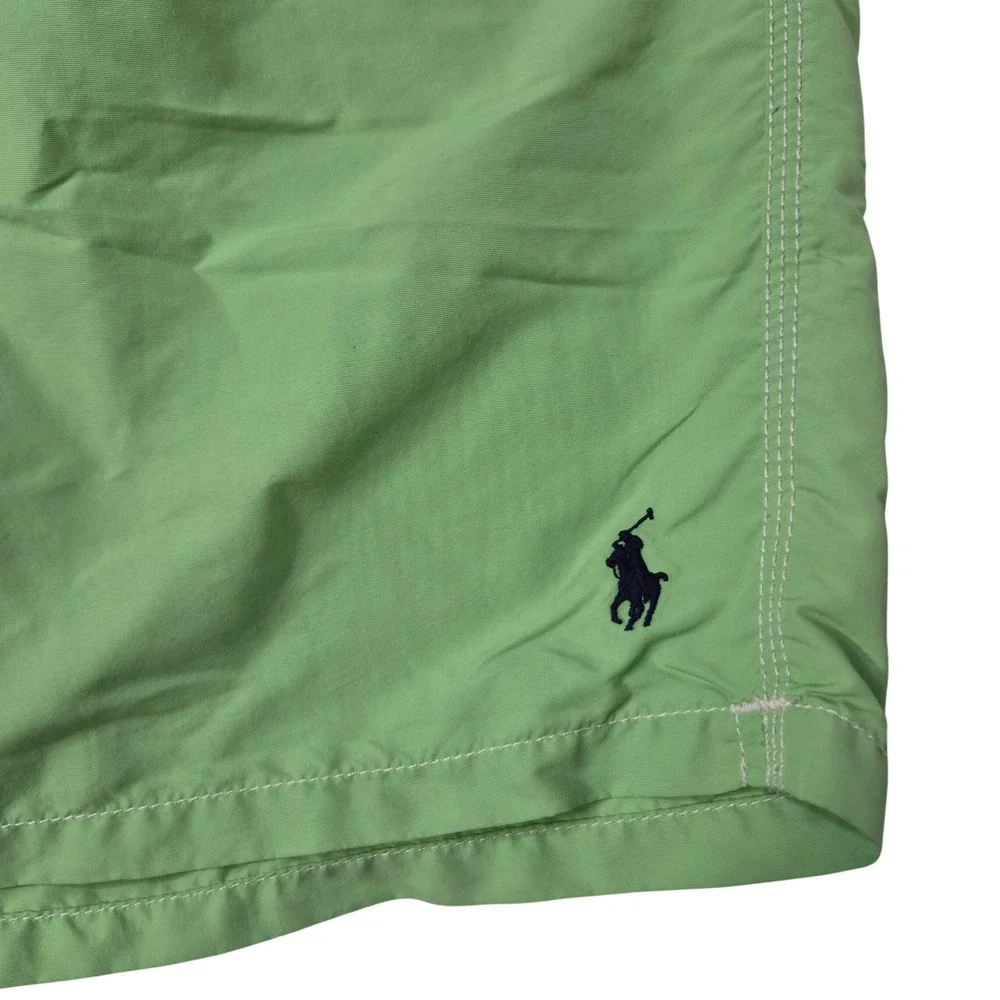 Polo Ralph Lauren Swim Trunks Mens XL Green Nylon Cargo Board Shorts Beach